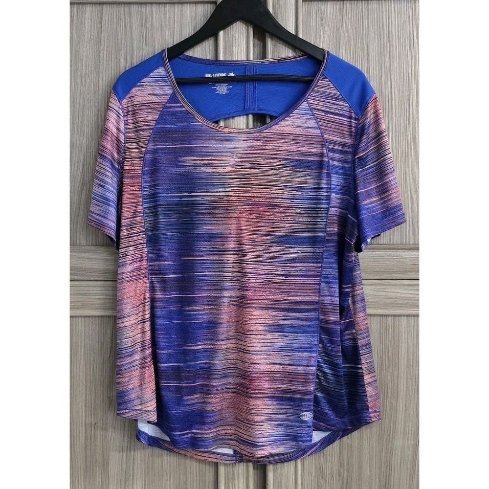 Reel Legends Performance Open Cut-Out Back Dri-FIT Womens Shirt 1X‎
